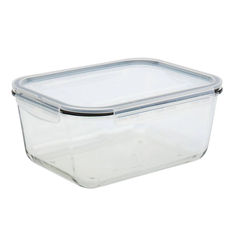 Mason Craft & More Set of 2 Rectangular Food Storage Containers with Lids