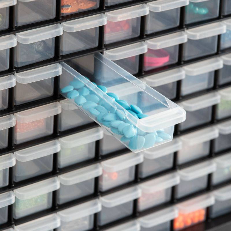 IRIS 64 Drawer Parts Cabinet, 1 Pack, Black