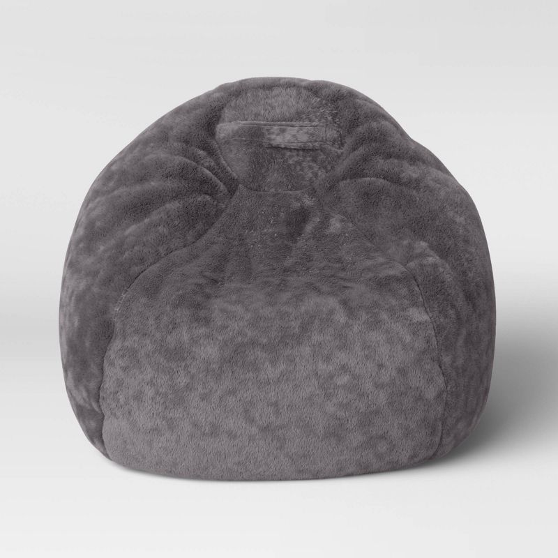 XL Fuzzy Bean Bag Gray - Pillowfort™