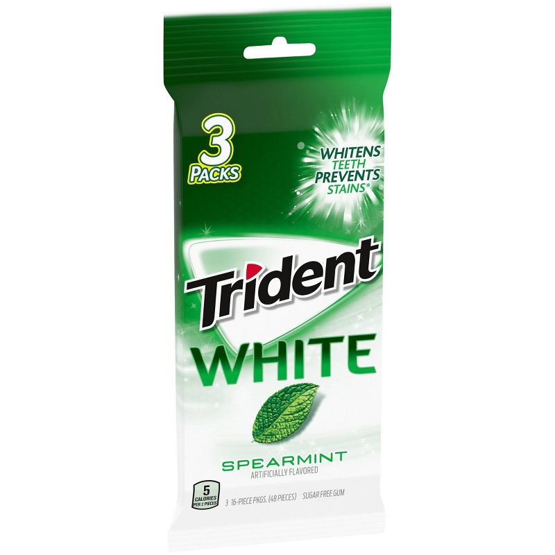Trident White Spearmint Sugar-Free Gum - 48ct