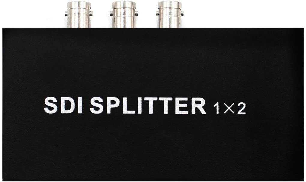 SDI 1X2 Splitter Supports 3G-SDI, HD-SDI, SD-SDI, 100M Full HD