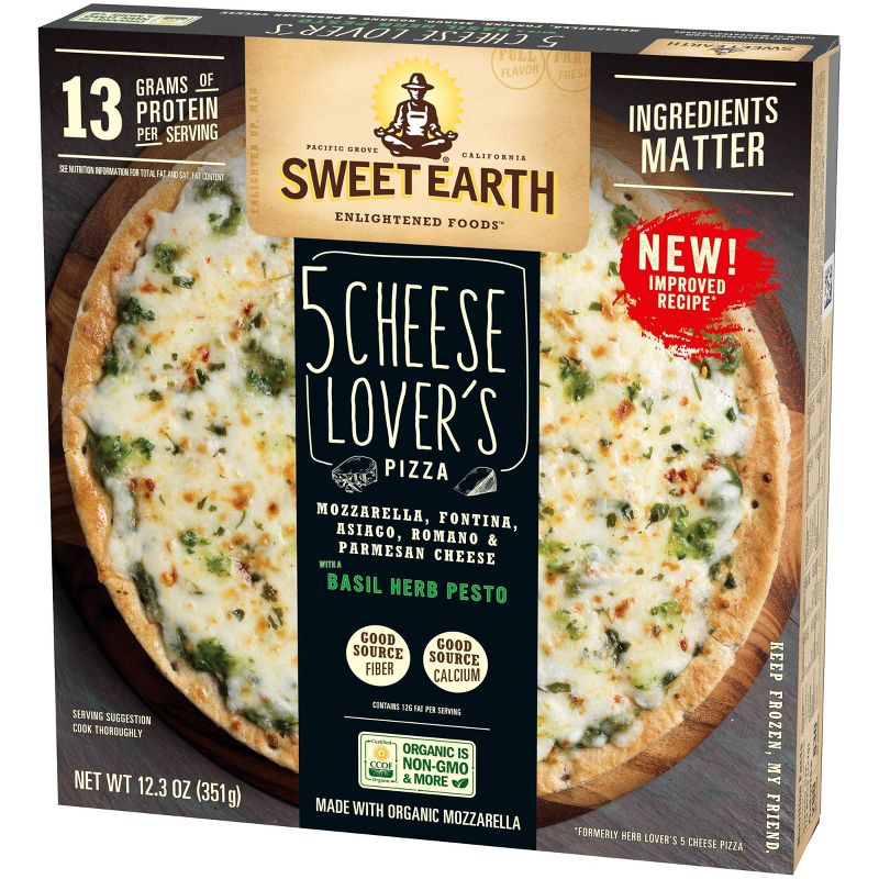 Sweet Earth Five Cheese Lover's Frozen Pizza - 12.3oz