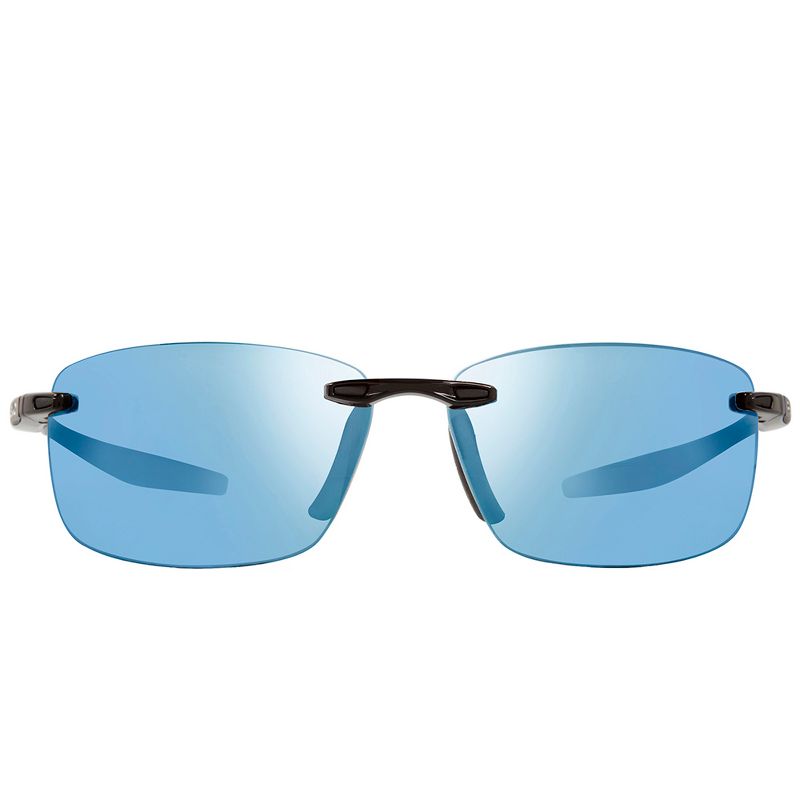 Revo Descend N RE 4059 01 BL Unisex Rectangle Polarized Sunglasses Black 64mm
