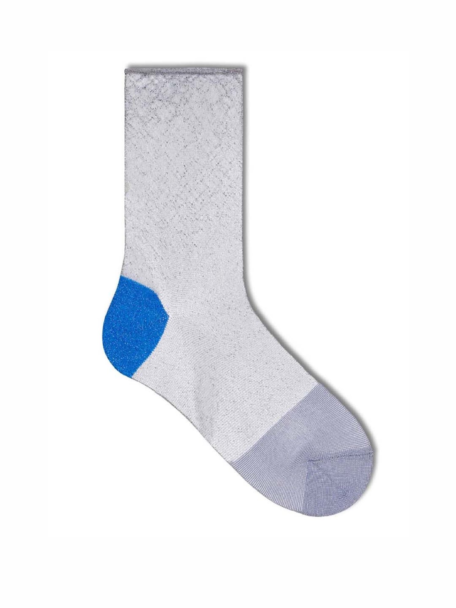 Happy Socks Hysteria Franca Ankle White Cotton Color Block Socks (39-41)