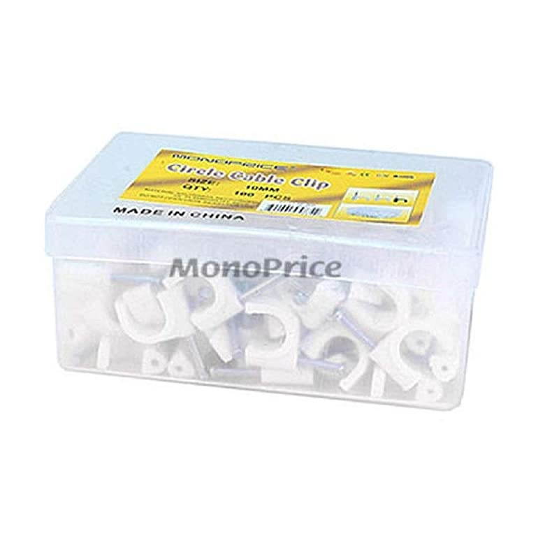 Circle cable clips with steel nail 10mm 100pcsPack