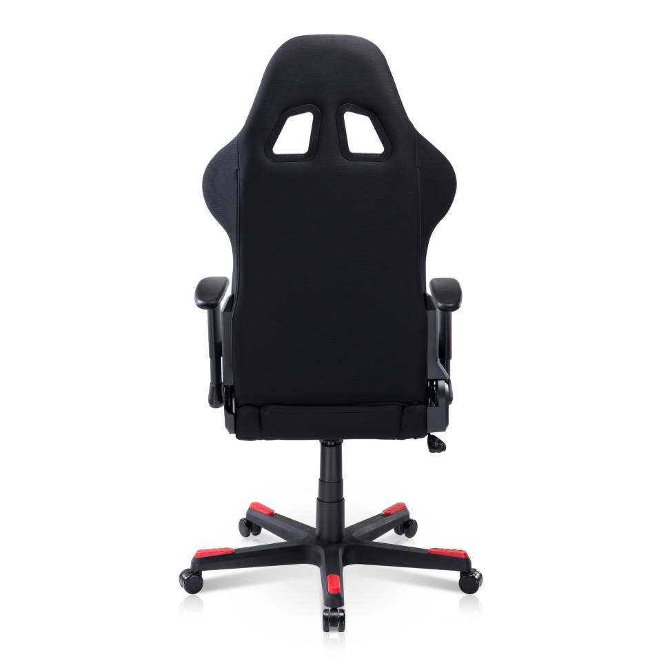 DXRacer Ergonomically Designed Racing Series RAA106 Black and Red Strong Mesh and PU Leather 135-degree Recline High-End Gaming Chair with Neck and Lumbar Support Pillow