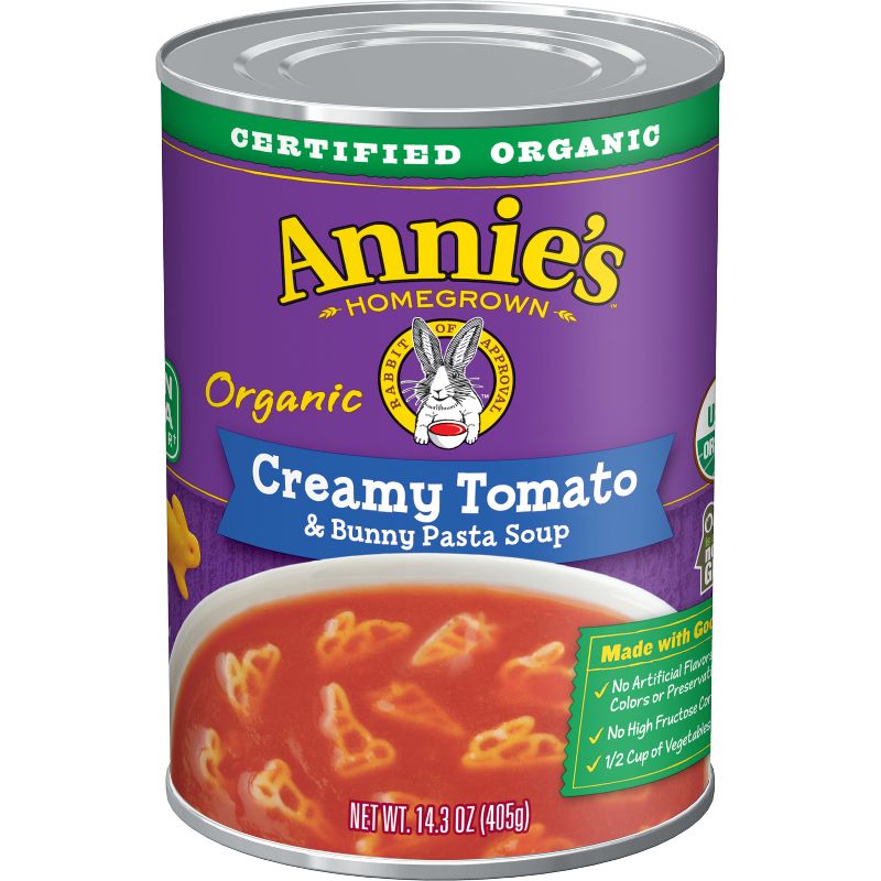 Annie's Organic Creamy Tomato Soup with Bunny Pasta - 14.3oz