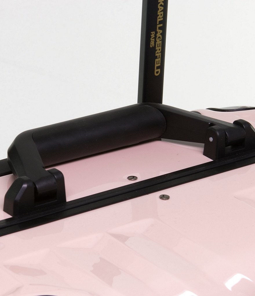 KARL LAGERFELD PARIS Chevron 20#double; Carry-on Hardside Spinner