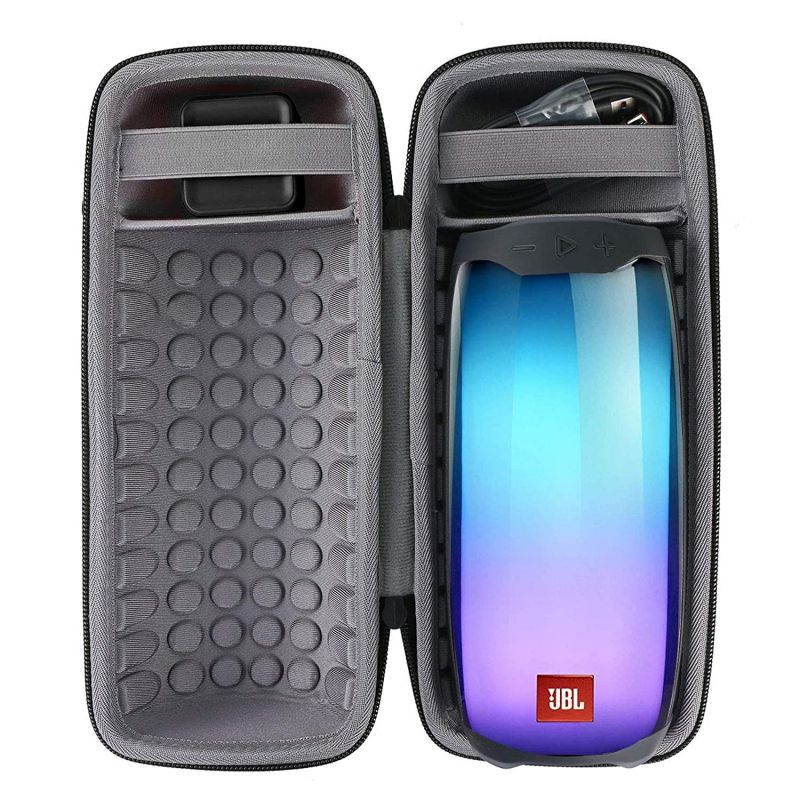 co2crea Hard Travel Case for JBL Pulse 4 Waterproof Portable Bluetooth Speaker (Black Case)