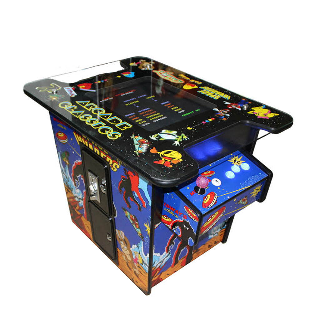 Cocktail Arcade Machine Video Game 22" LCD with 60 Classic Games Special Artwork