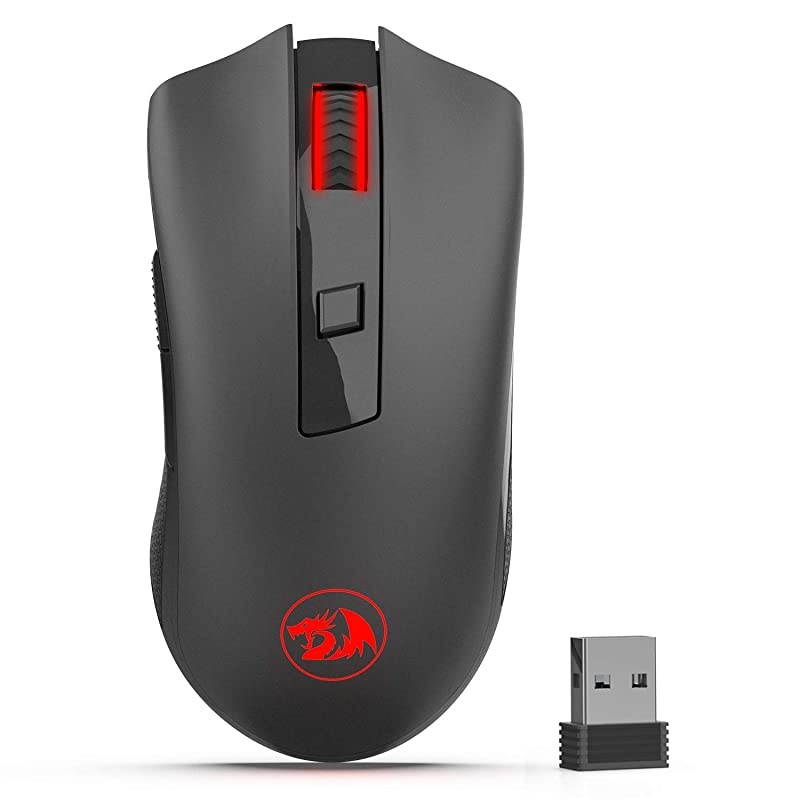 M652 Optical 24G Wireless Mouse with USB Receiver Portable Gaming Office Mice 5 Adjustable DPI Levels 6 Buttons for Desktop MacBook Notebook PC Laptop Computer