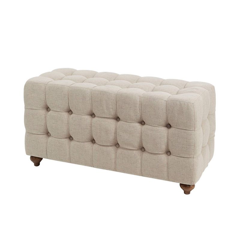 Upholstered Bench without Armrests Tan - Silverwood