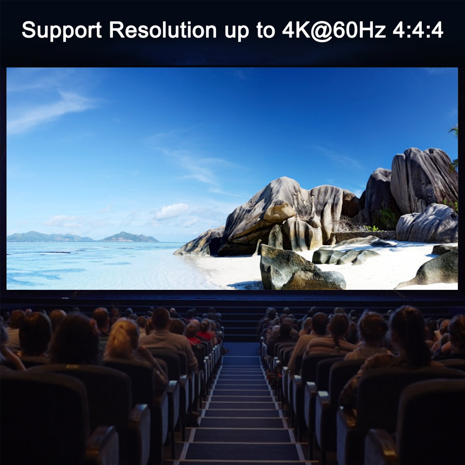 TESmart KVM Switch 4K60Hz UHD 8 Ports Inputs HDMI Control up to 8 Computers/Servers, USB 2.0 Device, RS232/ LAN Port Control Switch, Rack Mount Switch with 4 Pcs 5ft/1.5m KVM Cable