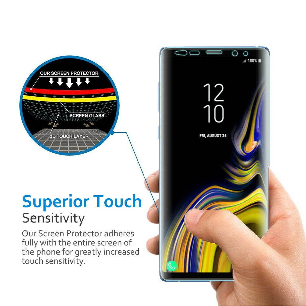 For  Galaxy Note 9 Case Metal Kickstand Holster +Full Coverage TPU Screen