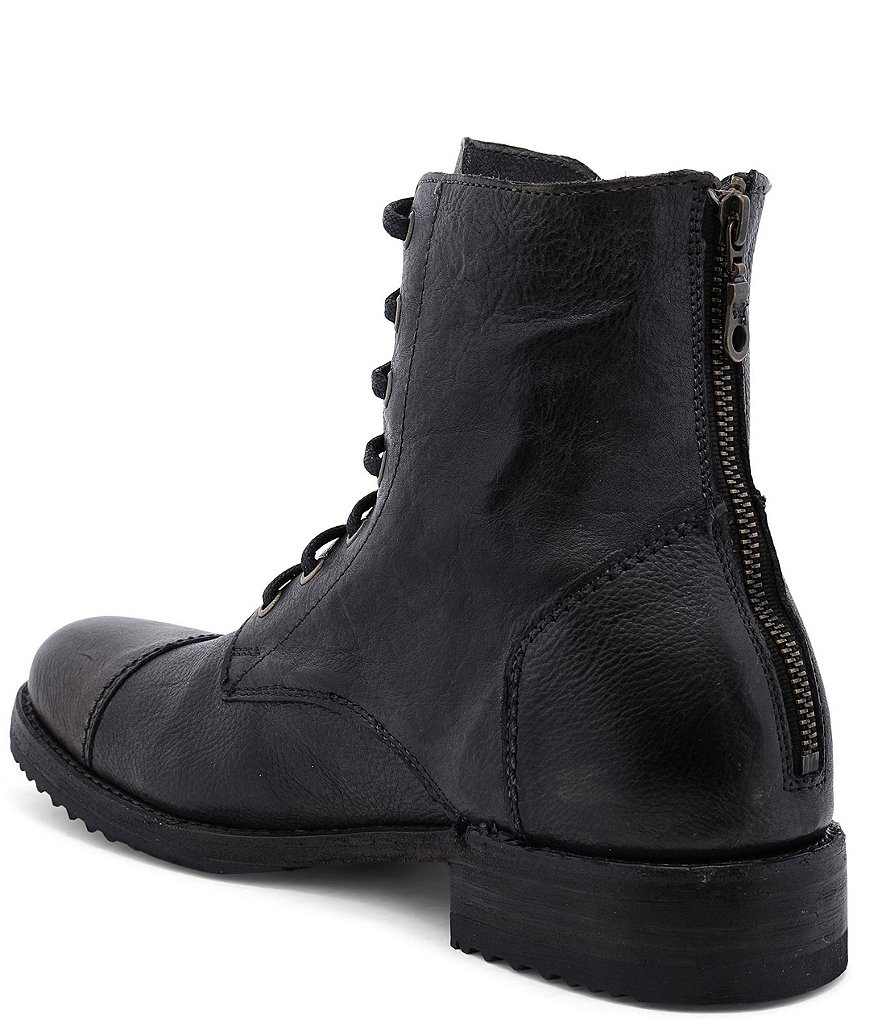 Bed Stu Men's Protege Distressed Leather Cap Toe Combat Boots