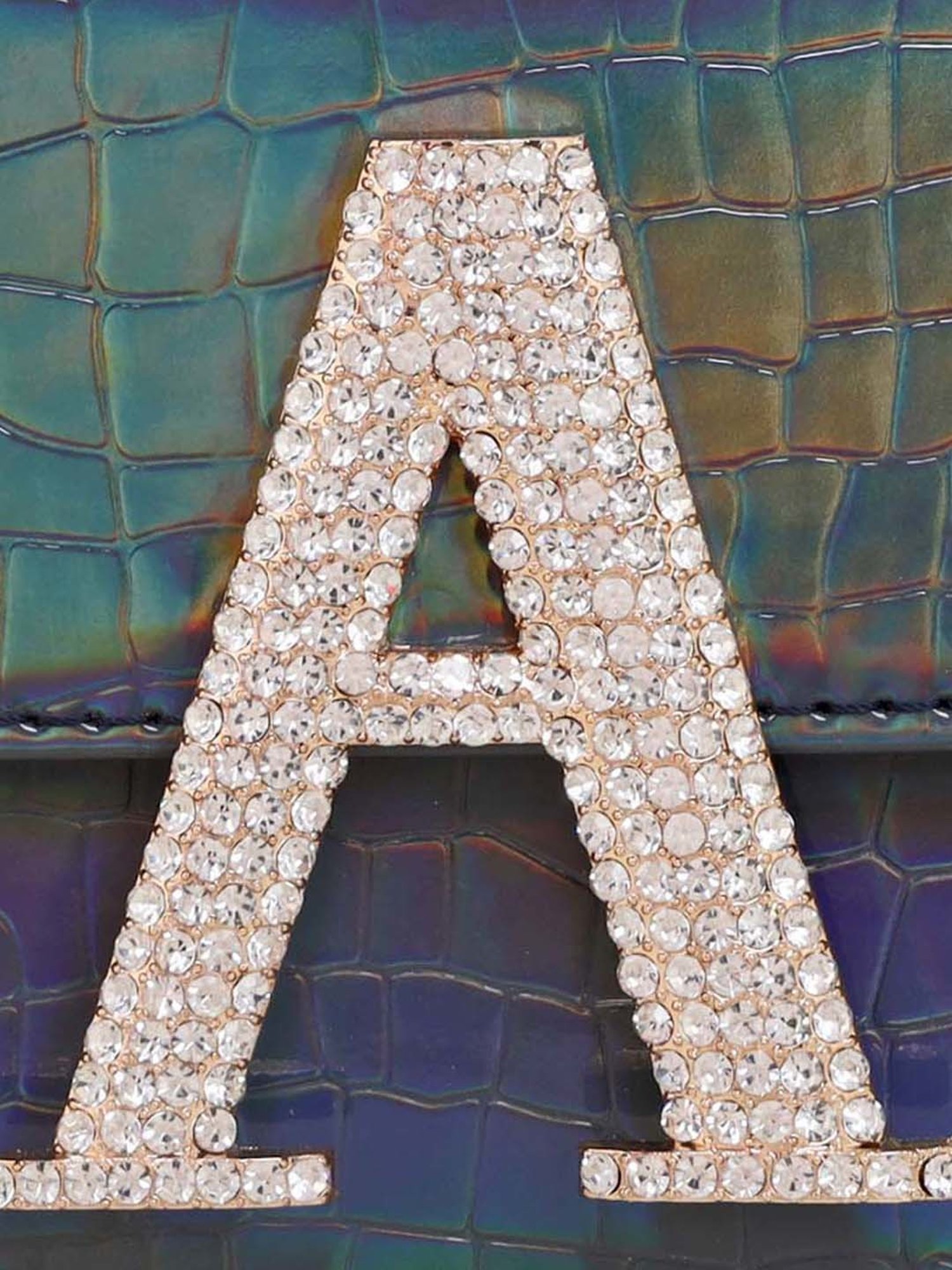 Esbeda Navy Textured Small Sling Handbag