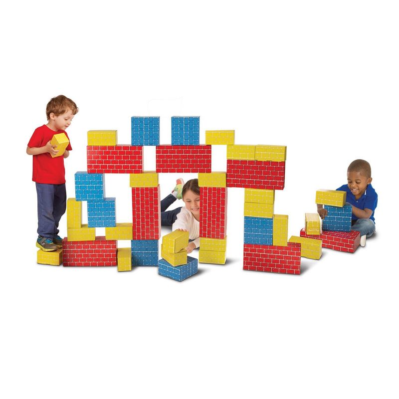 Melissa & Doug Lightweight Jumbo Cardboard Building Block Set - 40pc