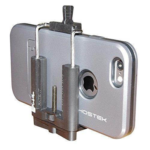 Cell Phone Tripod Mount for iPhone, Samsung, LG, HTC, Huawei. Sturdy Universal Smartphone Holder Attaches Instantly to Tripod, Monopod Selfie Stick. Free Bonus: Micro Fibre Cleaning Cloth.