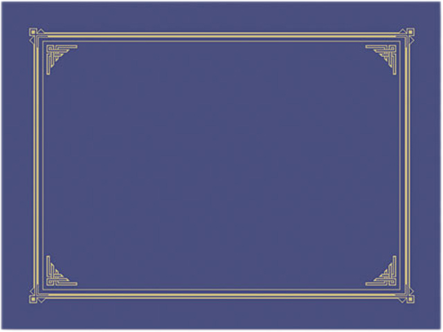 Geographics 47401 Certificate/Document Cover, 12-1/2 x 9-3/4, Metallic Blue, 6/Pack