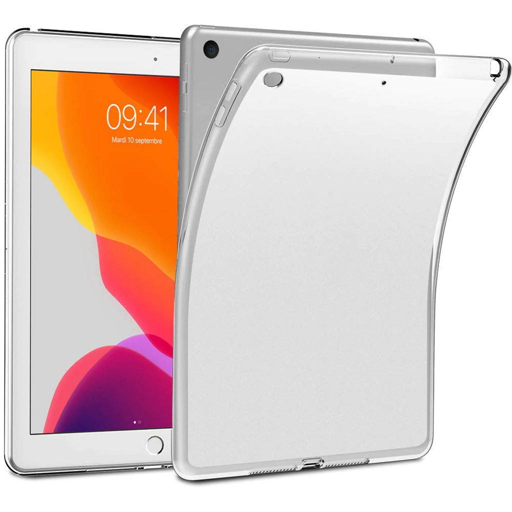 Simple And ultra-thin Flat Case Protection Ultra Clear Transparent Soft Silicone TPU Case Cover For Ipad 10.2 7th