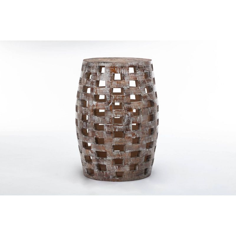 26" Hampton Side Table Weathered Walnut - Boraam