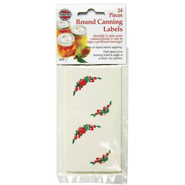 Round Canning Labels 24 Pk