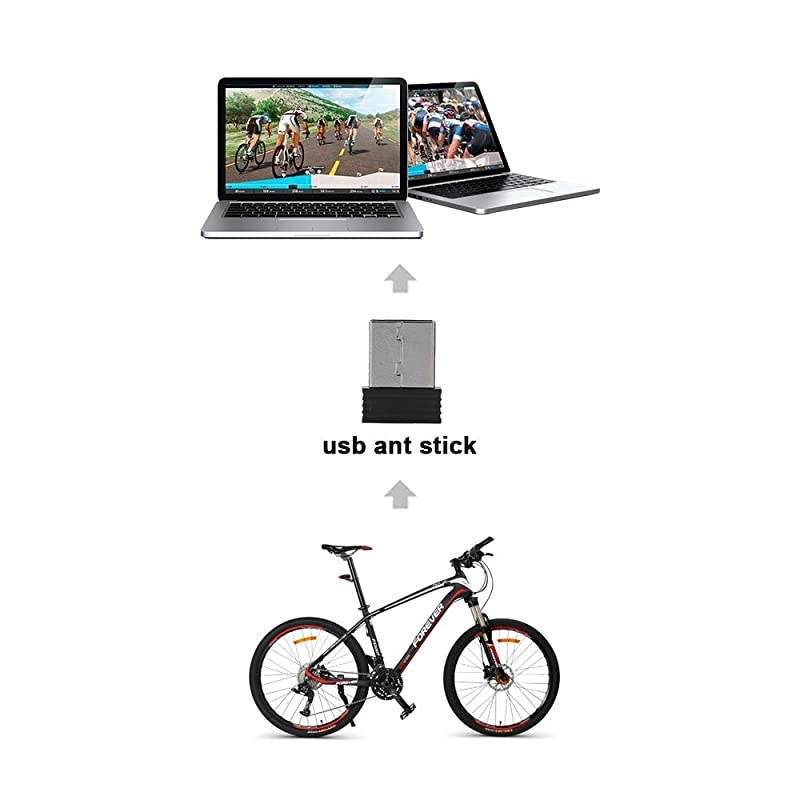 USB ANT Stick Compatible with Zwift TrainerRoad Wahoo Garmin Cycleops Trainer Rouvy TacX Sufferfest PerfPRO