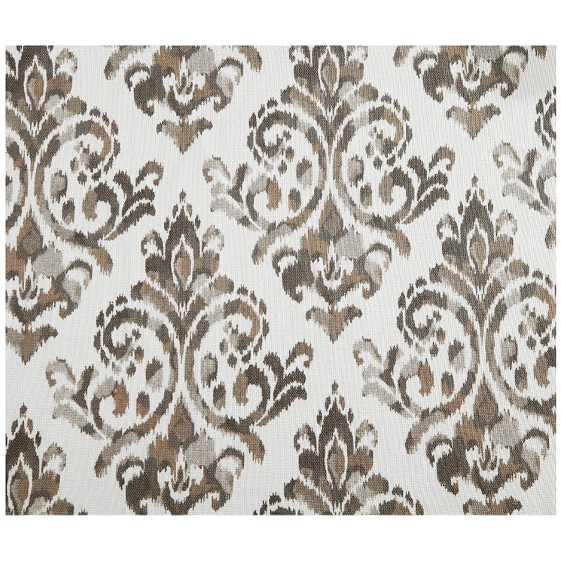 VCNY Home Alton Printed Damask Grommet Curtain Panel Pair - Taupe - Pair 38 x 96