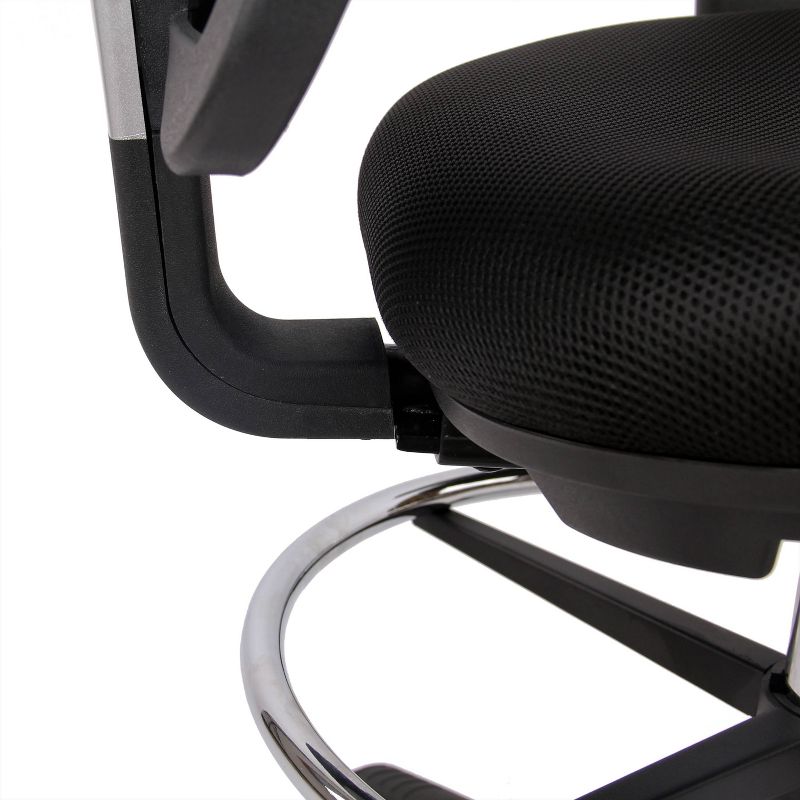 Mission Drafting Chair Black - Poly & Bark