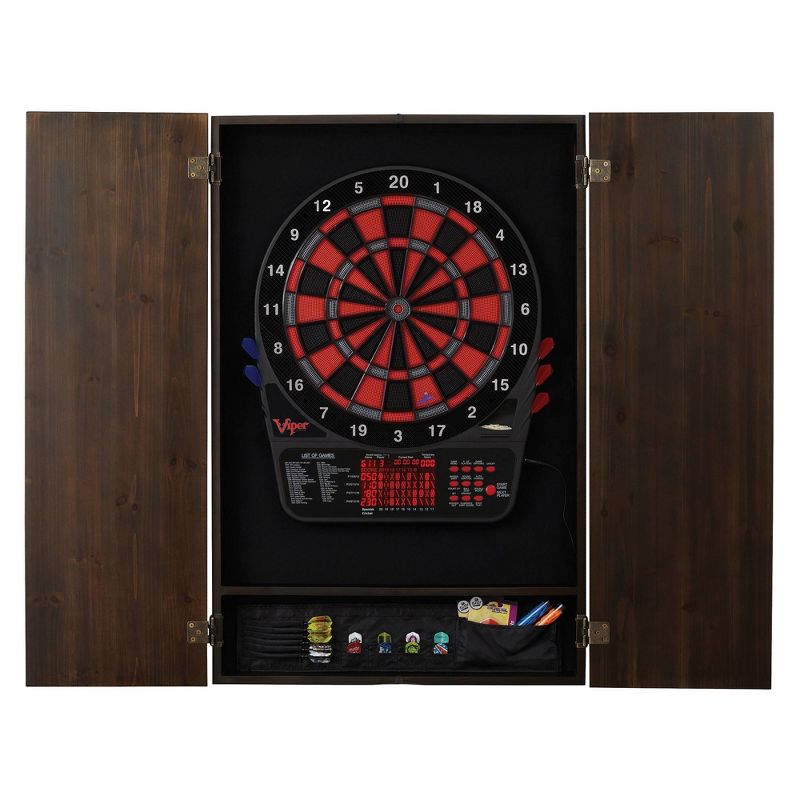 Viper Metropolitan Espresso Soft Tip Dartboard Cabinet