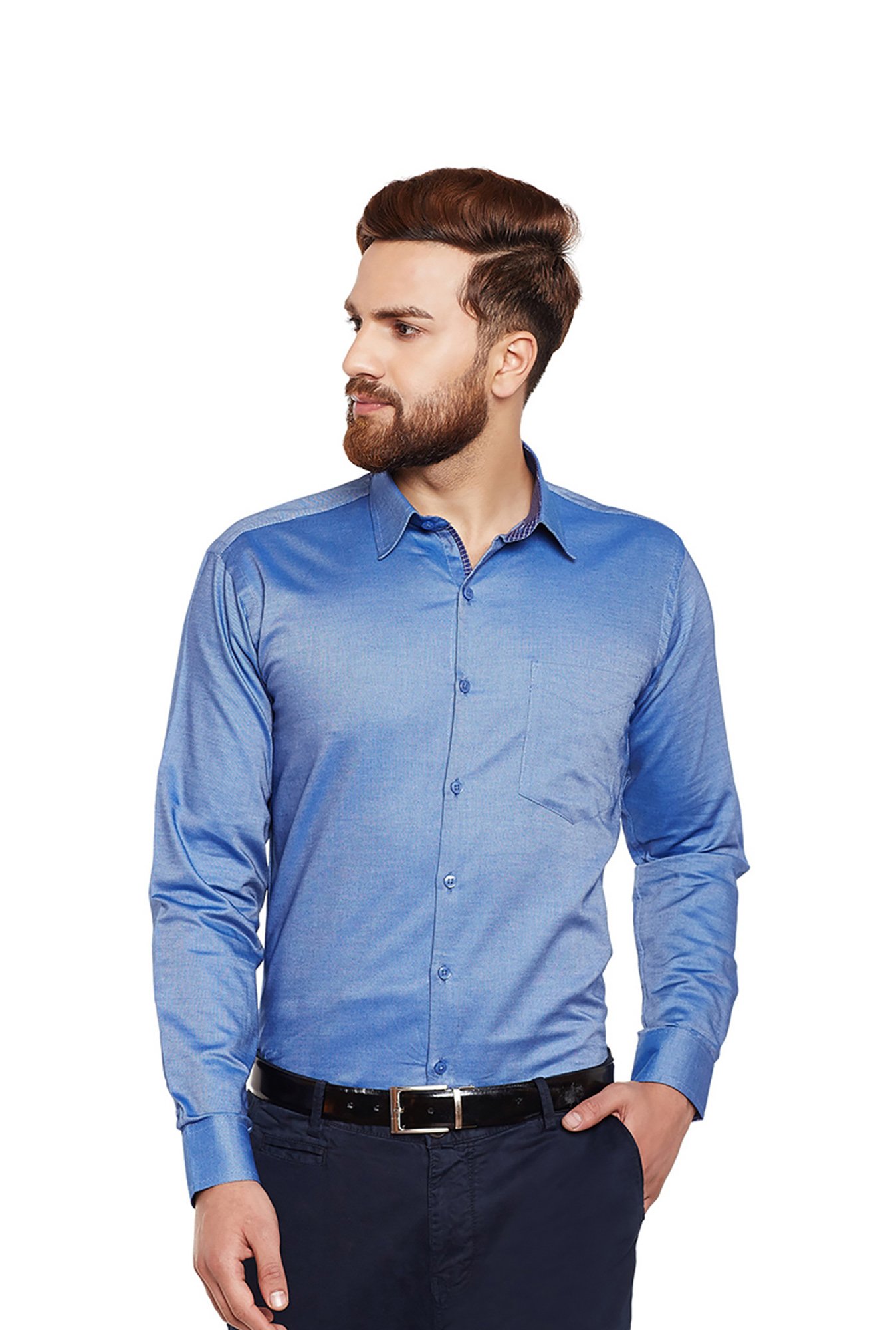Hancock Blue Slim Fit Shirt