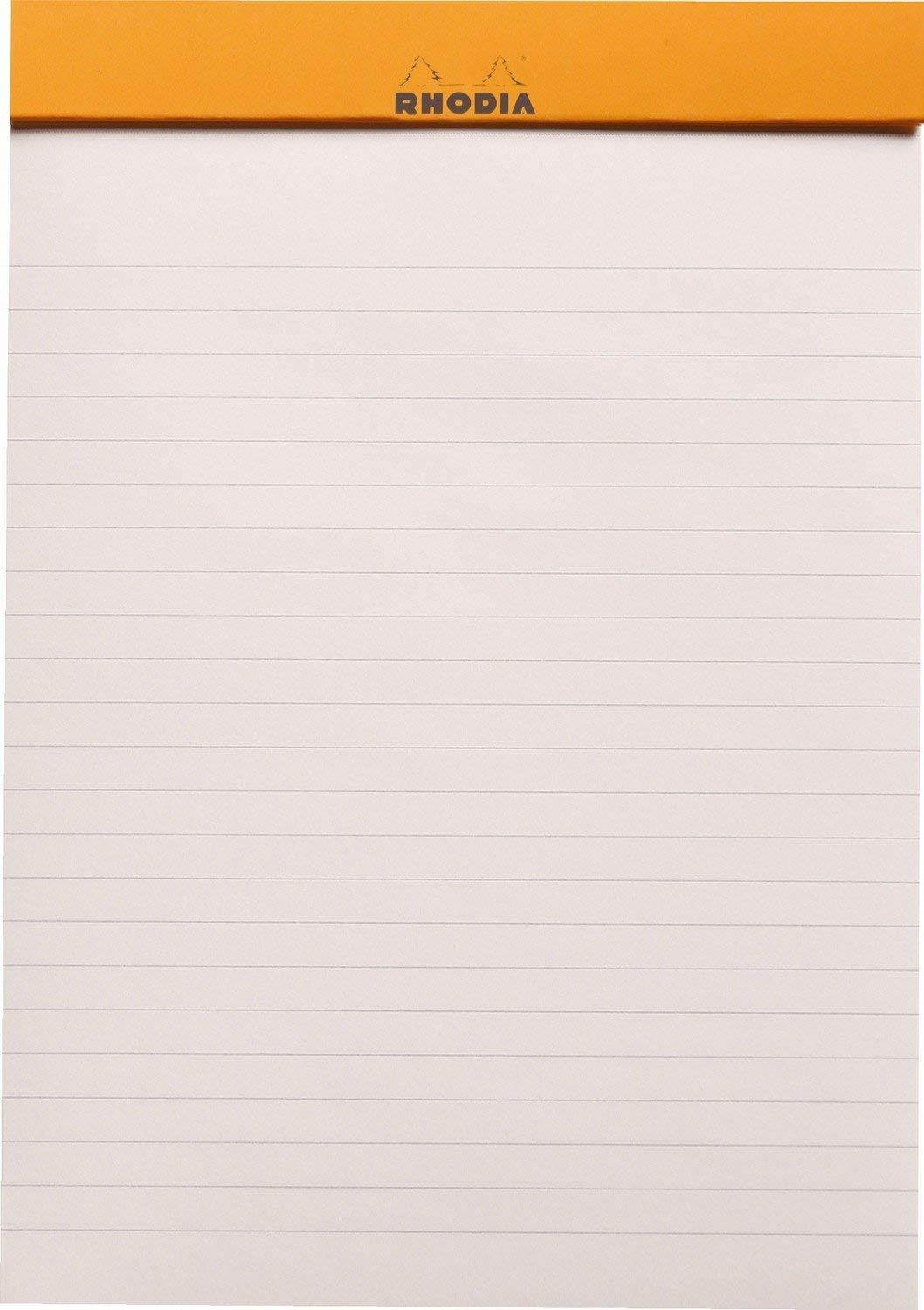 Rhodia A5 coloR Head Stapled Pad No16, Lined - Chocolate