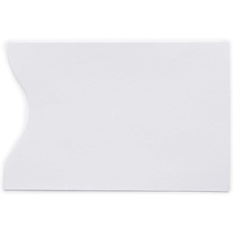 Stockroom Plus 500-Pack White Blank Keycard Envelope Sleeves, Card Protectors for Business (3.5 x 2.3 in)