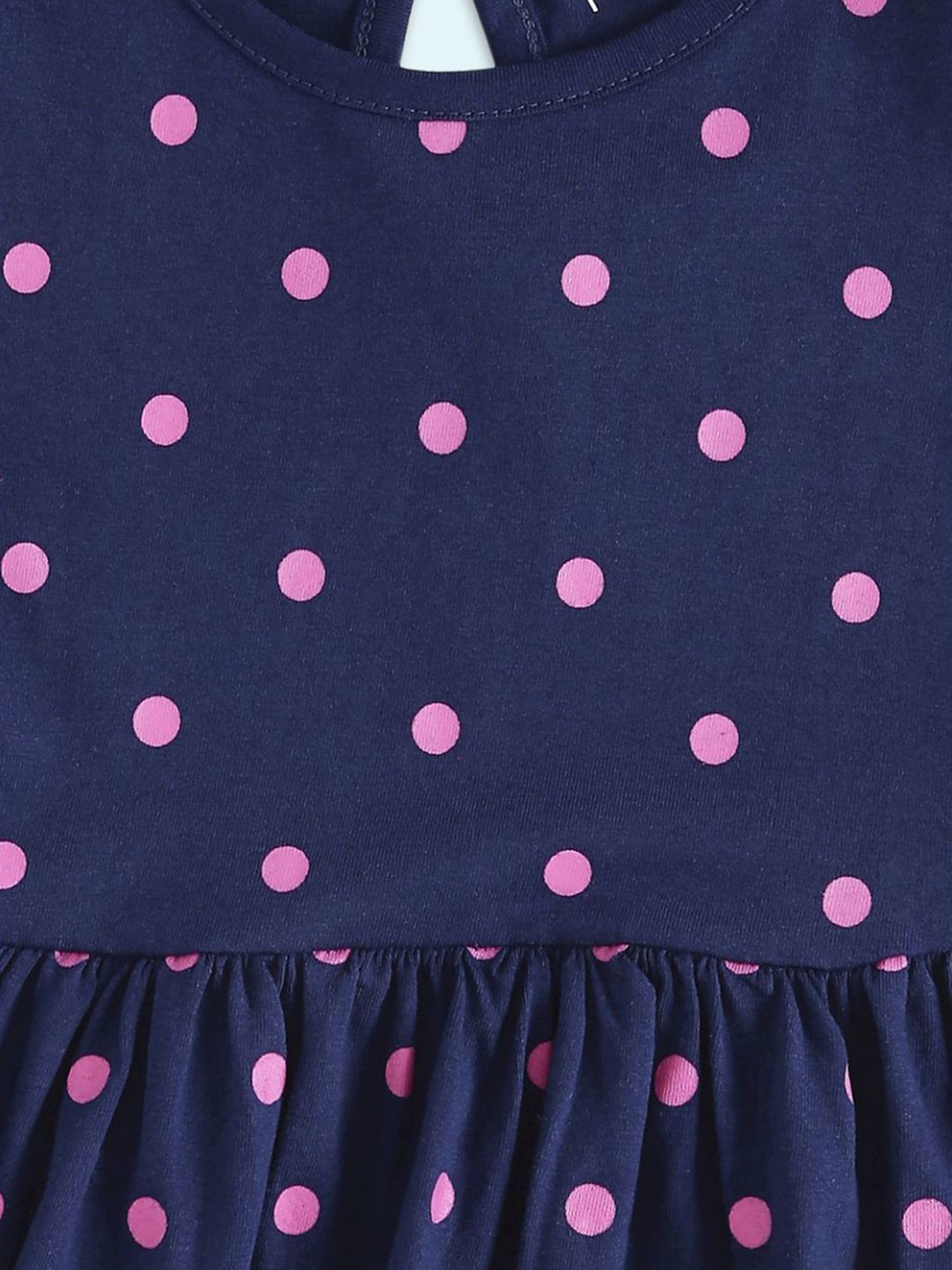 Pantaloons Junior Navy Cotton Printed Dress