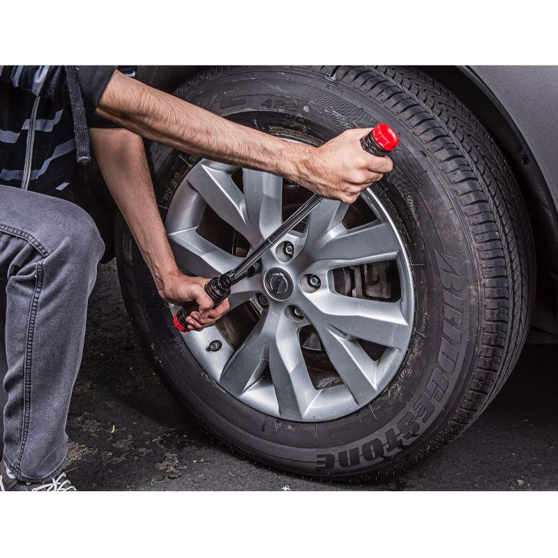 Powerbuilt 642250 Billy Club 20.75 In Heavy Duty Steel Universal Lug Wrench Set with Sockets and Extension Bar