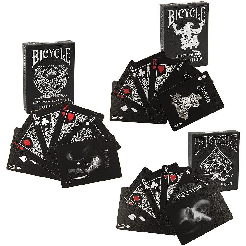 Ellusionist the Black Legacy Collection Playing Cards Deck, Set of 3