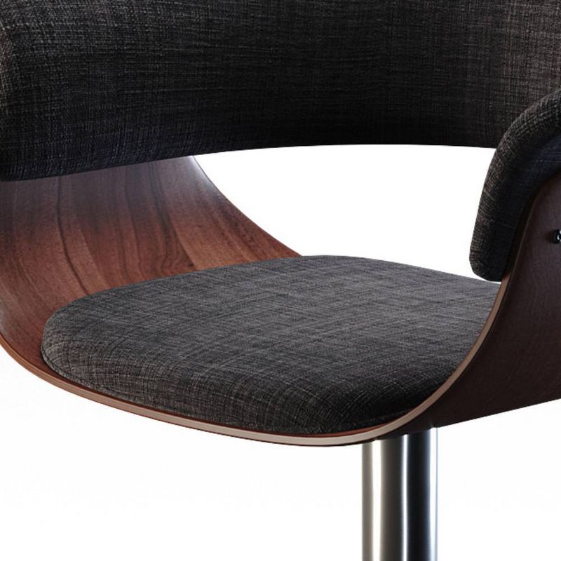 Caylor Adjustable Swivel Barstool Charcoal Gray - WyndenHall