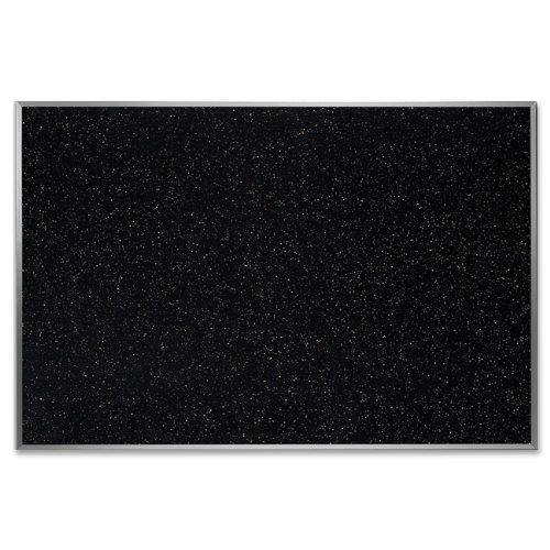 24.0" x 36.0" Aluminum Frame Recycled Rubber Bulletin Board - Confetti