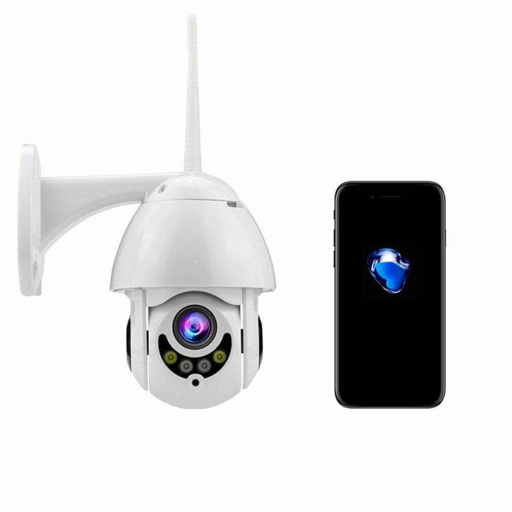 1080P HD Network Surveillance Camera 200W Fixed Focus US PLUG P2P Cloud Access IR Night Version Two-way Audio for IPhone Android Windows