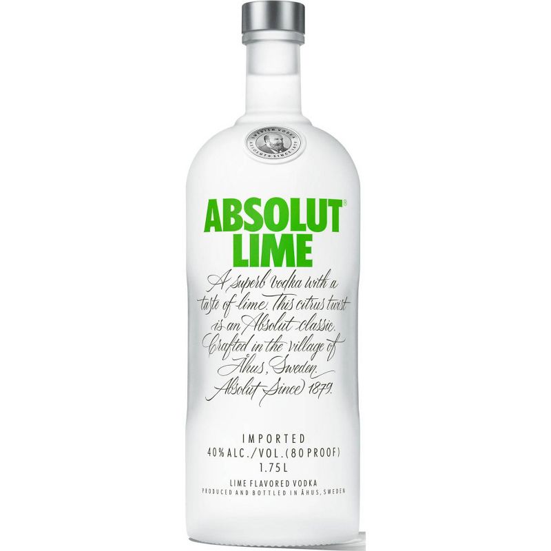 Absolut Lime Flavored Vodka - 1.75L Bottle