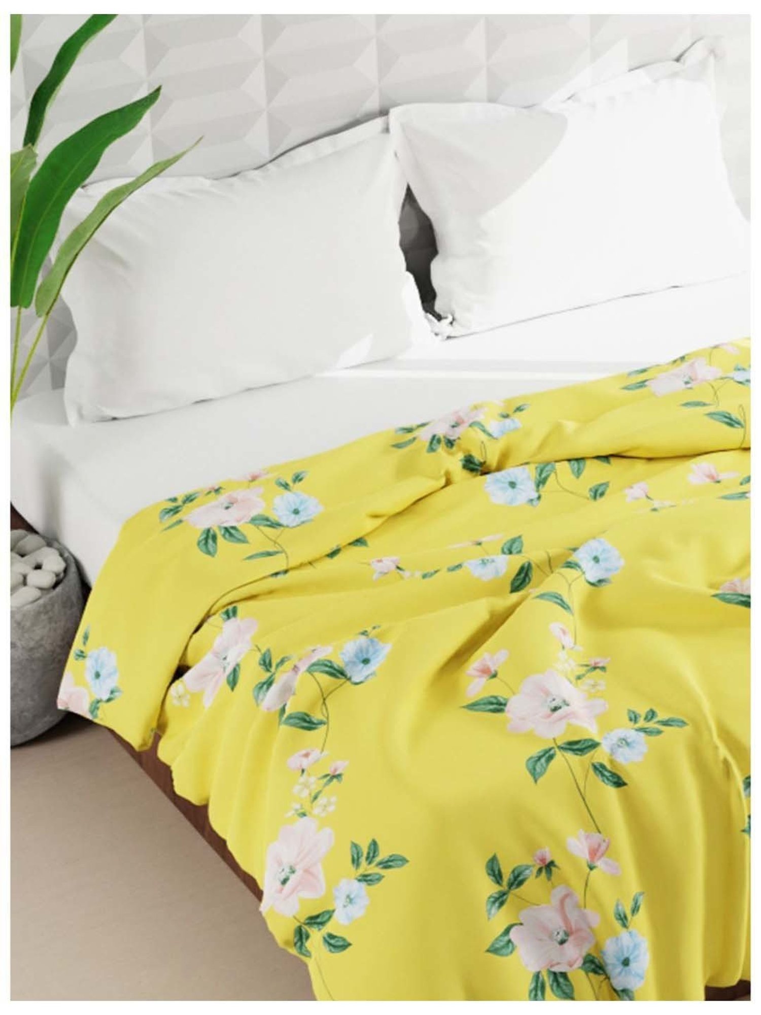 Bianca Rumba-Roll Yellow Fibre 152 TC Double Comforter
