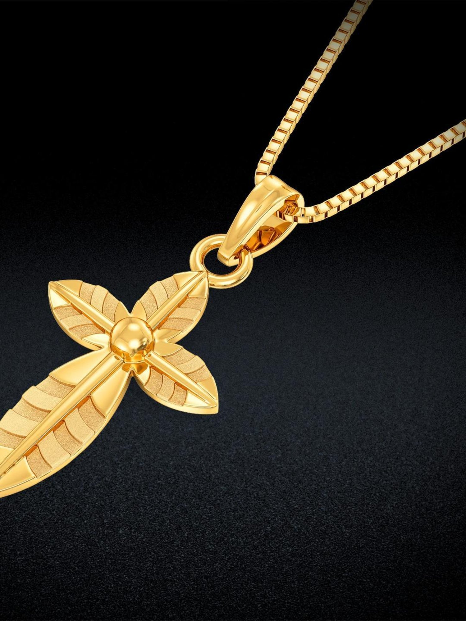 CKC Sacred Rudraksha Gold Pendant: Single Loop Elegance