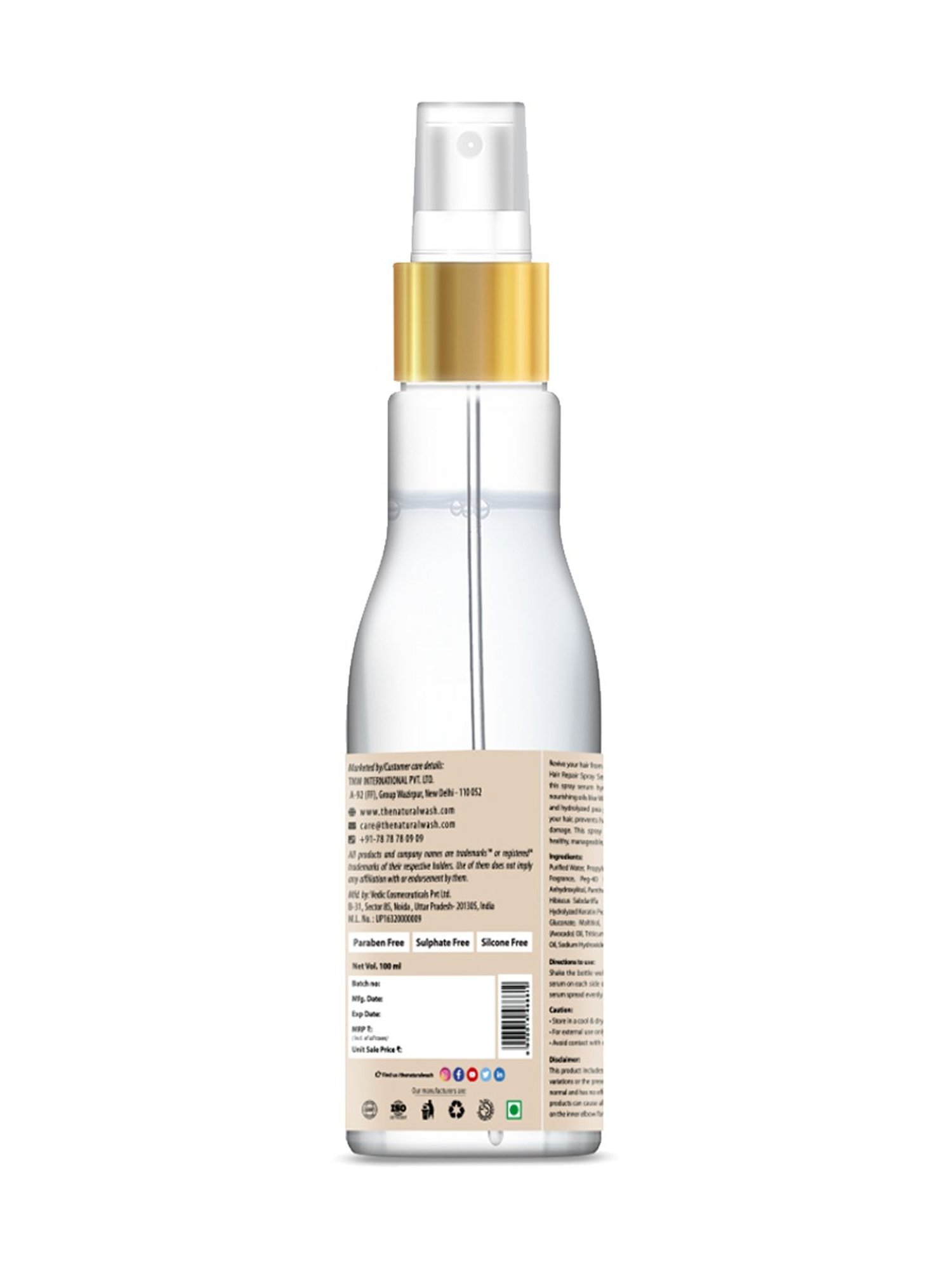 TNW-The Natural Wash 5-in-1 Hair Repair Spray Serum - 100 ml