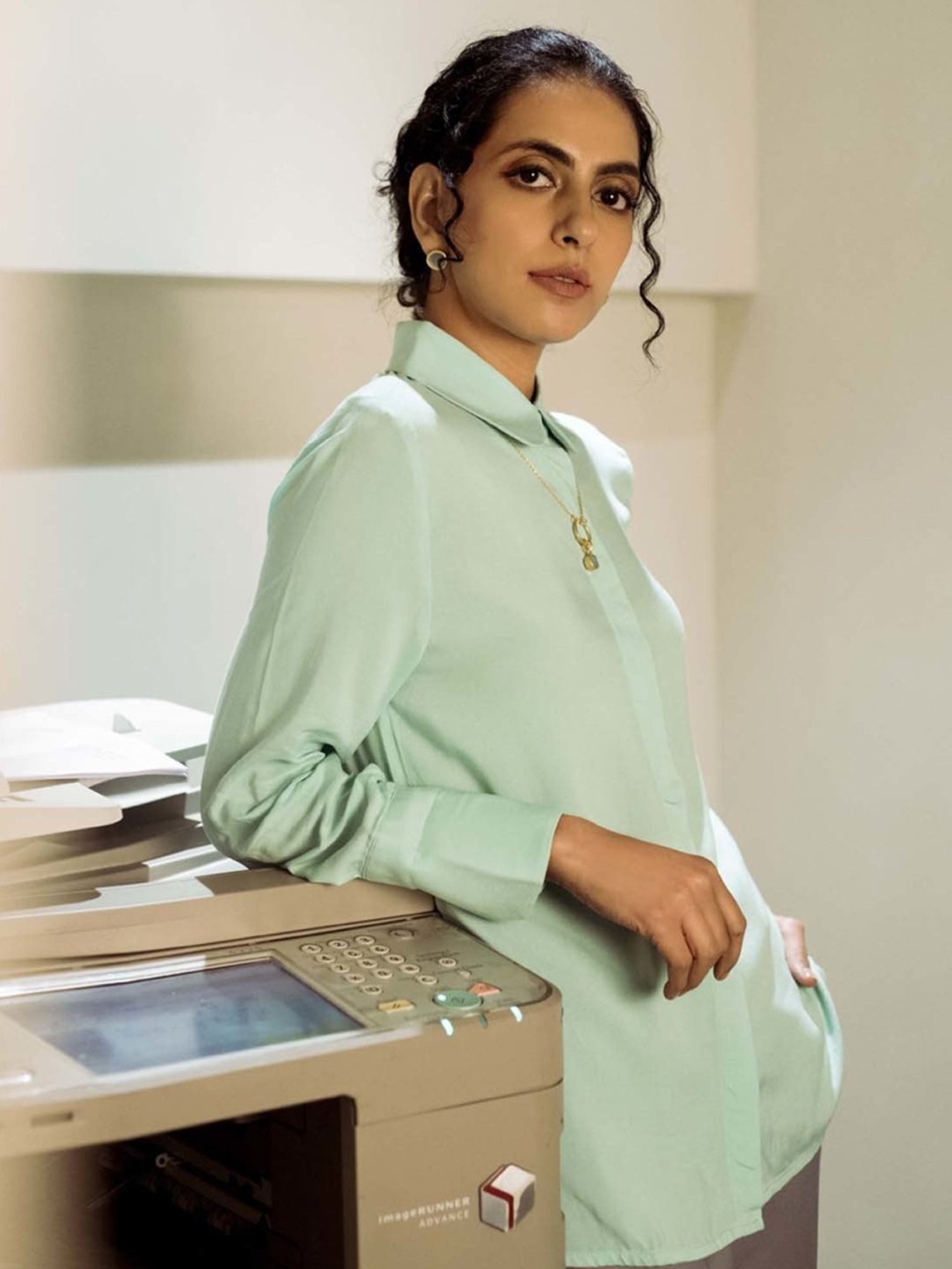 Qua Mint Green The Uber Relaxed Shirt