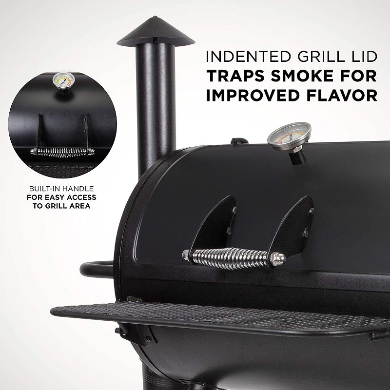 Zulay Kitchen 18" Grill Brush 100% Rust Proof Stainless Steel Bristles and a Sharp Metal Scraper with Long and Sturdy Handle