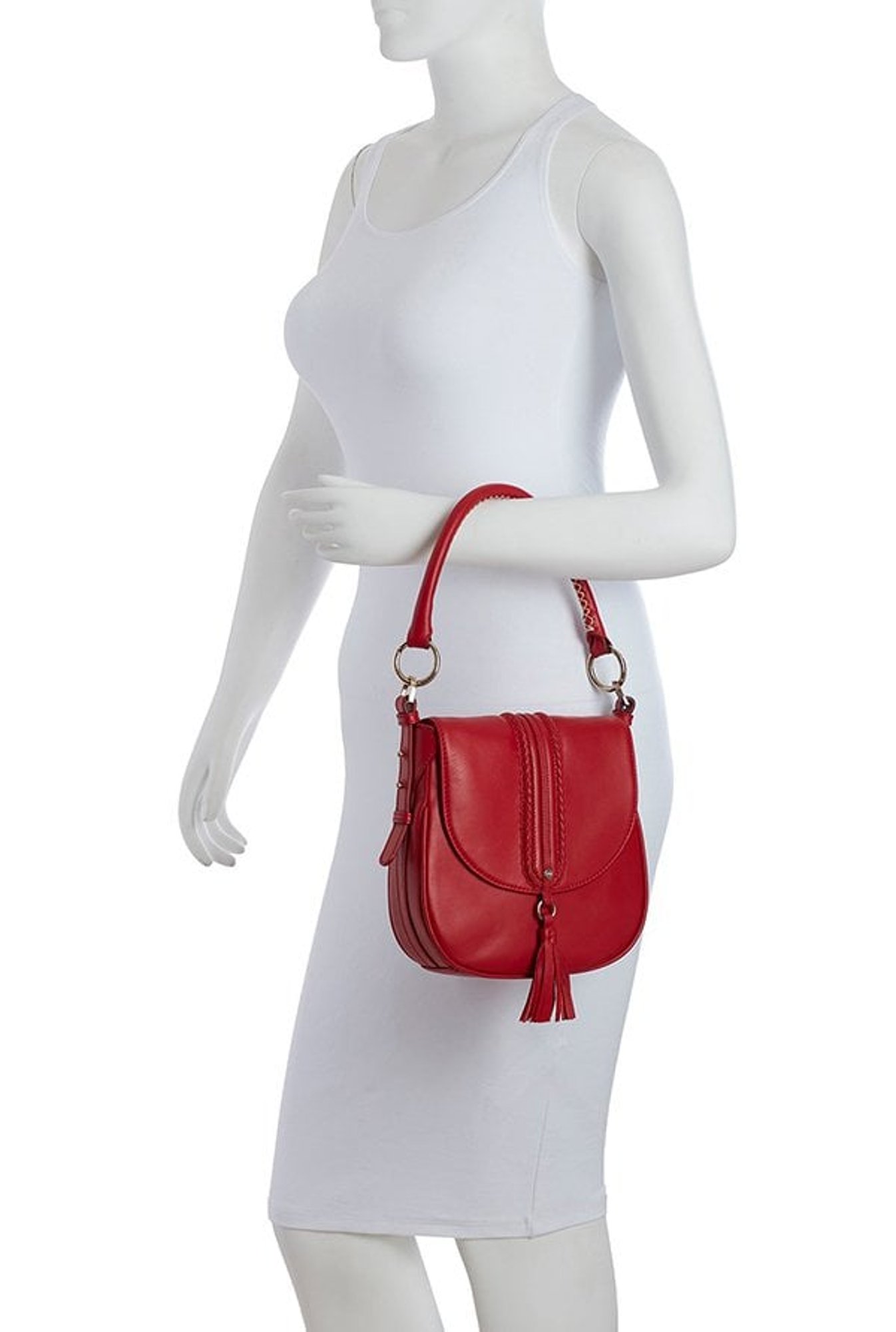 Tohl Avon Black Solid Medium Handbag