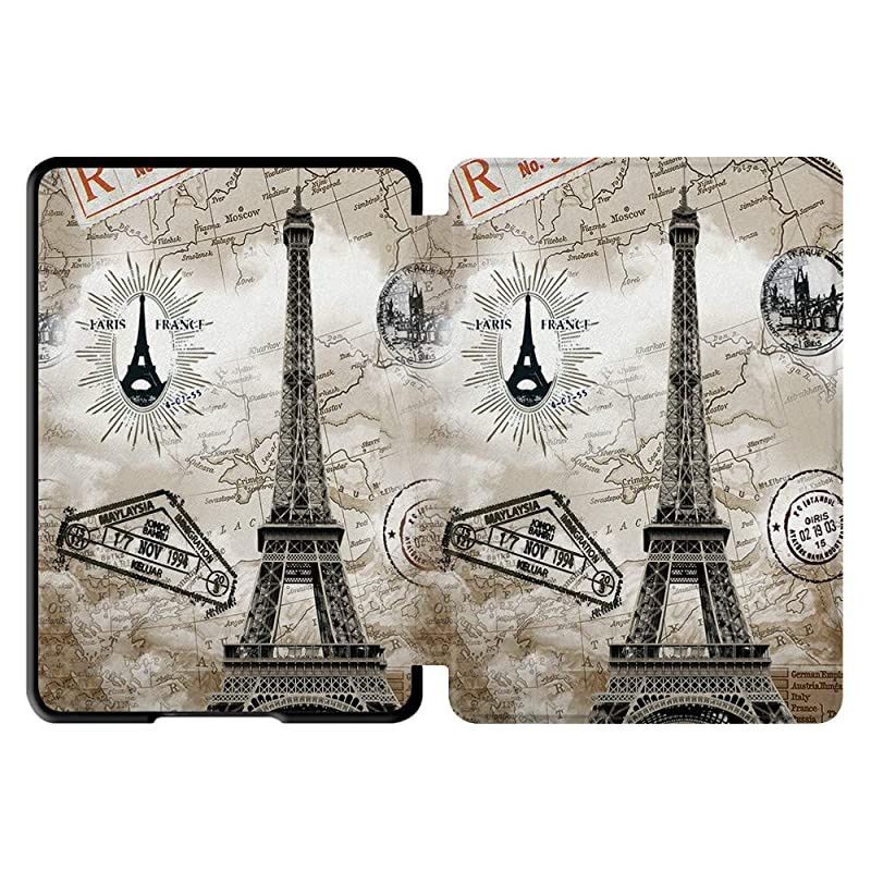 Painting Case for AllNew Kindle Paperwhite 10th Gen 2018 Release onlyWill Not fit Prior Gen Kindle Devices Retro Tower