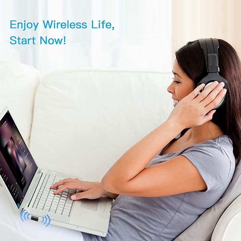 USB Bluetooth Adapter CSR 40 Dongle Receiver Transfer Wireless Adapter for PC Computer Laptop Supports Windows 10 81 8 7 Vista XP Upgraded Version