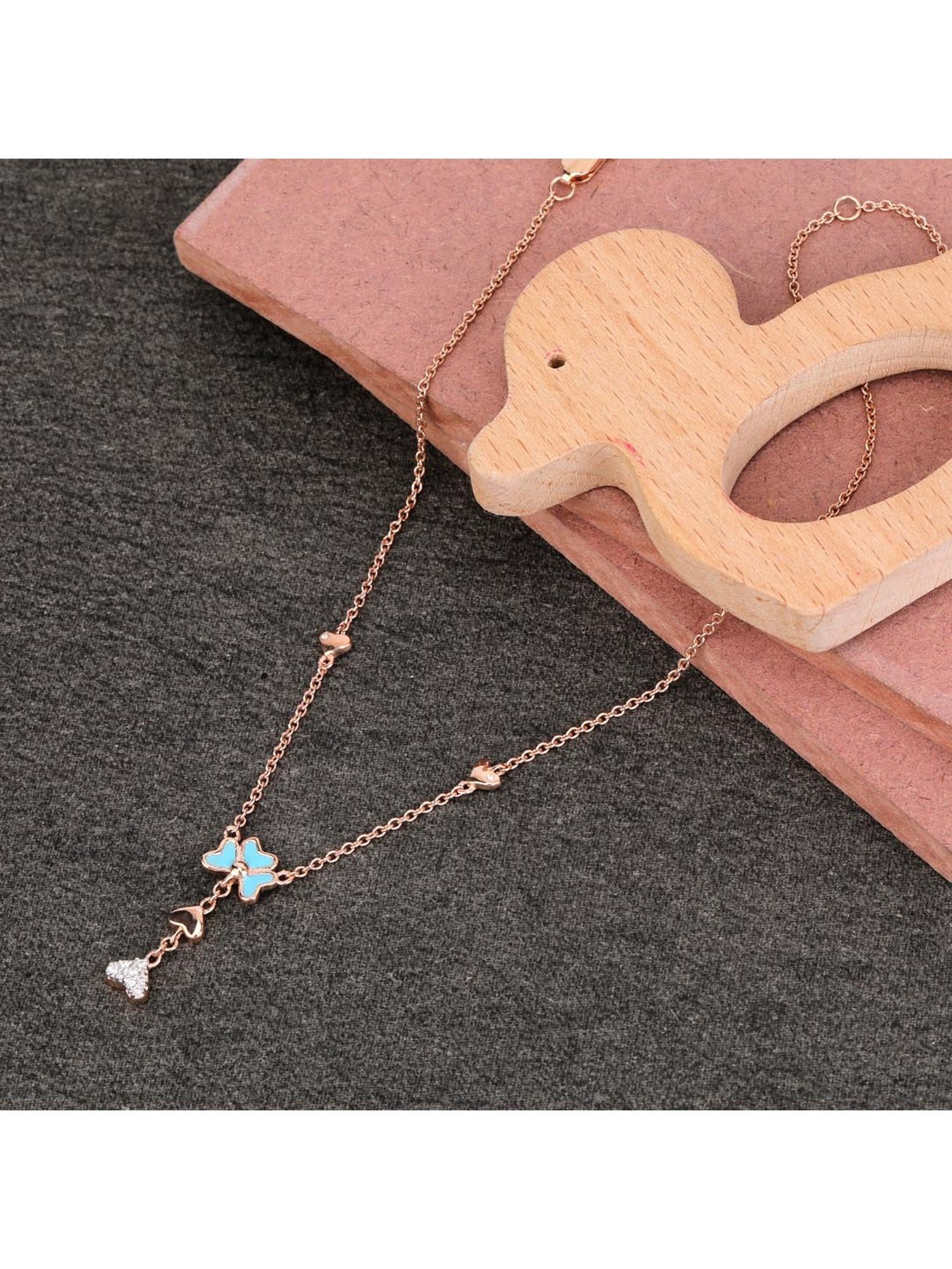 Praavy 92.5 Sterling Silver The Flower Necklace for Kids