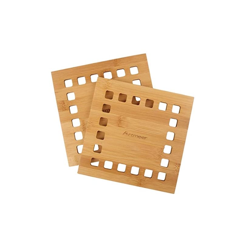 Mat Hot Pad Pot Holders,Spoon Rest Coasters in Kitchen Tool Protect Tabletops & Counters Set of 2